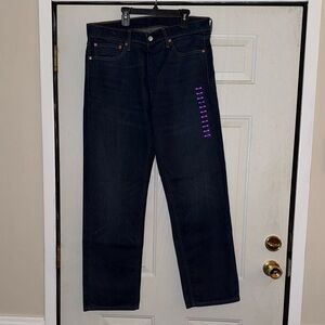 Levi's Men's Dark Wash 505 36W 30L Straight Jeans